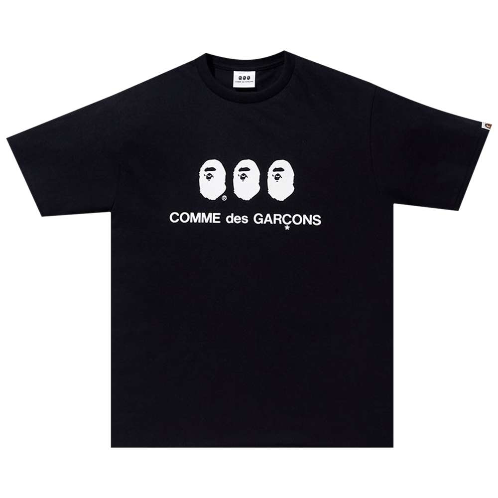Buy BAPE x Comme des Garçons Tee #1 'Black' - 1H22 110 943 BLACK