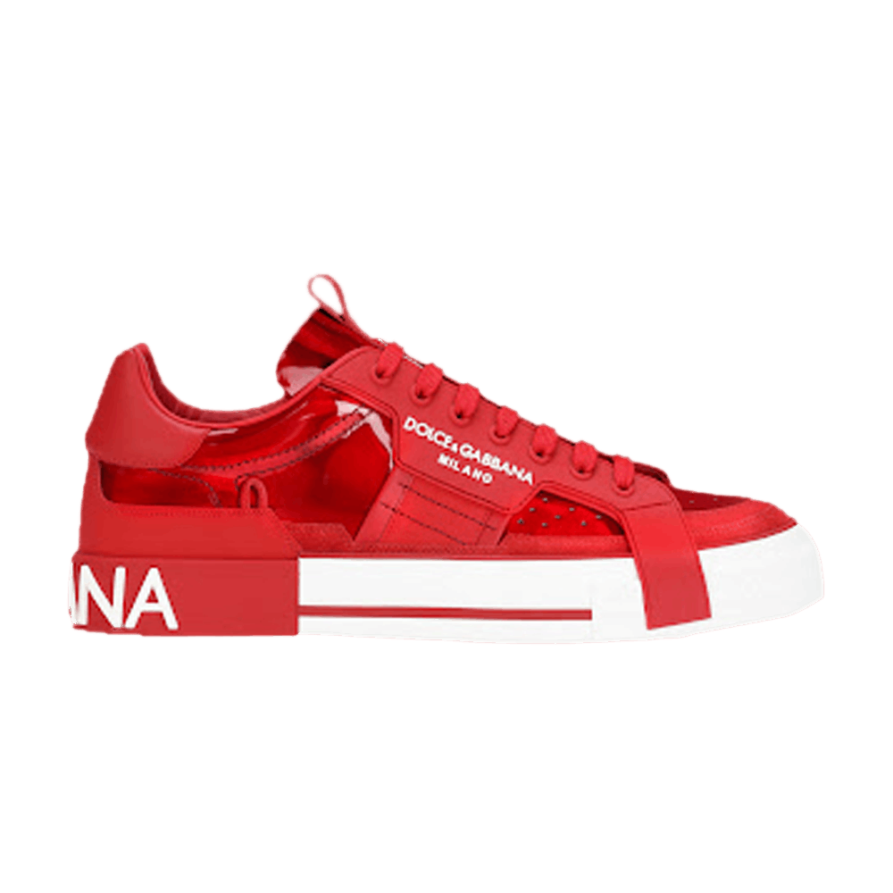 Buy Dolce Gabbana Mixed Material Custom 2.Zero Low Red CS1863 AO737 89902 GOAT