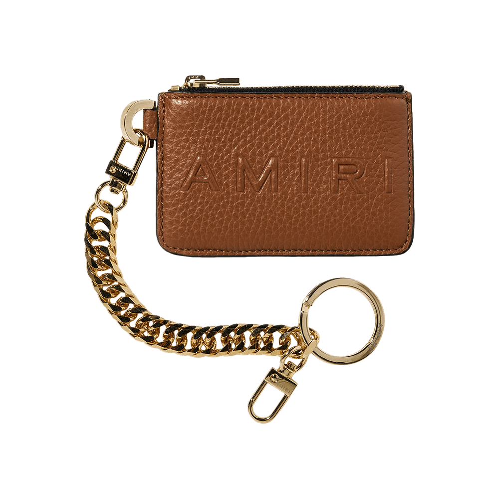 Buy Amiri Pebbled Logo Chain Wallet 'Brown' - PS22MAW013 210 BROW