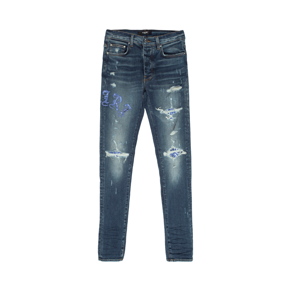 ブランド一覧 | ワールド オンラインストア Old Skinny Amiri Buy English Classic 'Deep Jean Logo パンツ