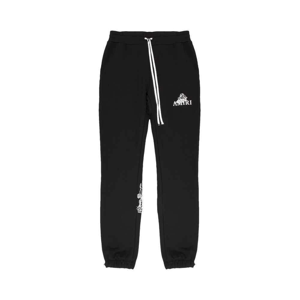 Buy Amiri Crystal Outline Cherub Sweatpant 'Black' - MJSP017 001 BLAC | GOAT