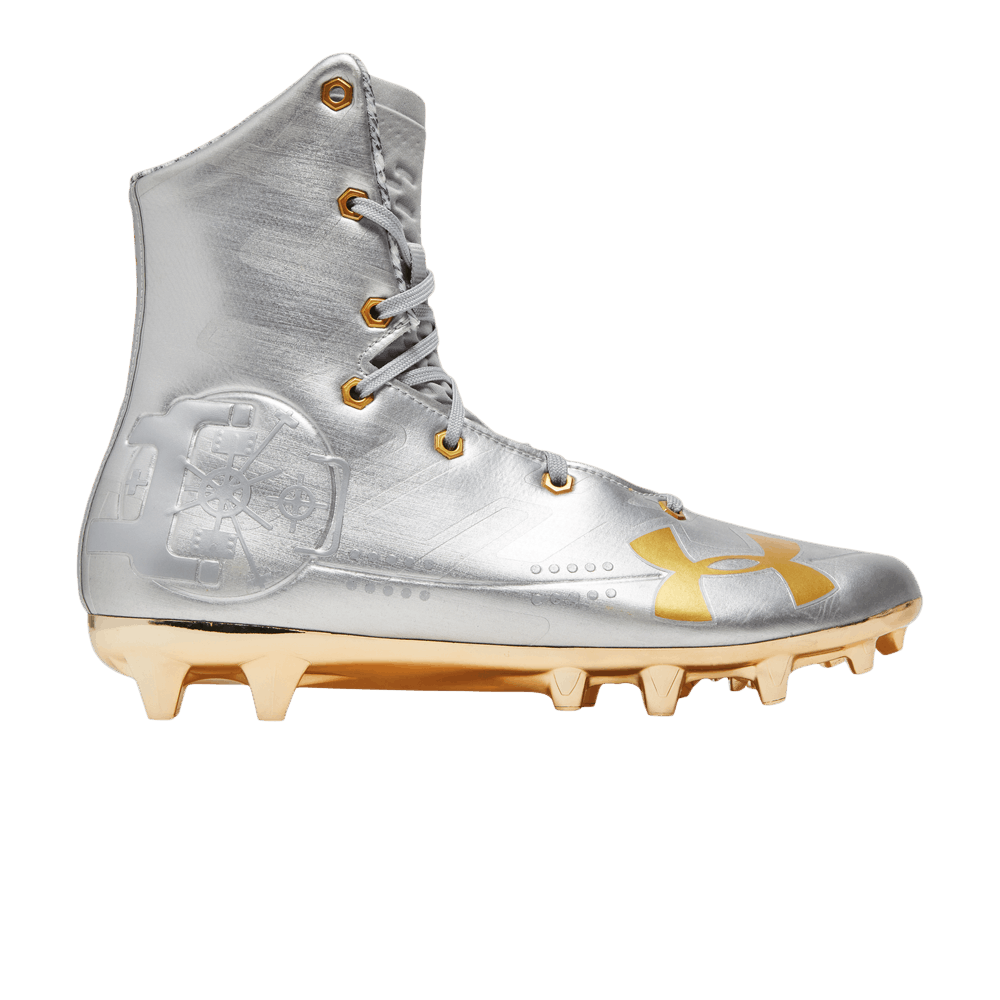 Under armour highlight mc black and gold hot sale