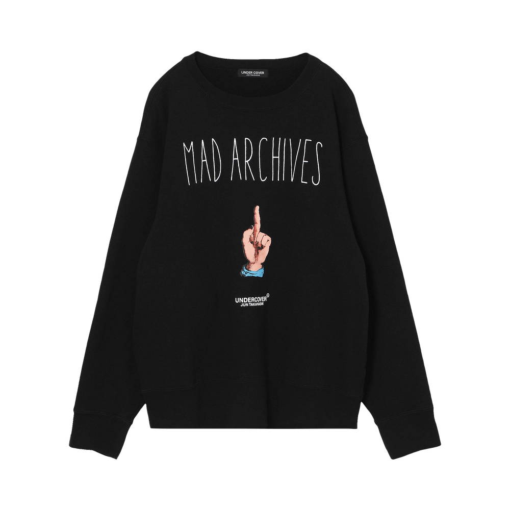 Buy Undercover Mad Archives Long-Sleeve Tee 'Black' - MUU9803 2 BLAC | GOAT