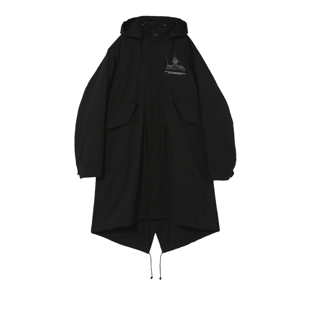 Buy Undercover x Evangelion Quilt Lined Fishtail Parka 'Black