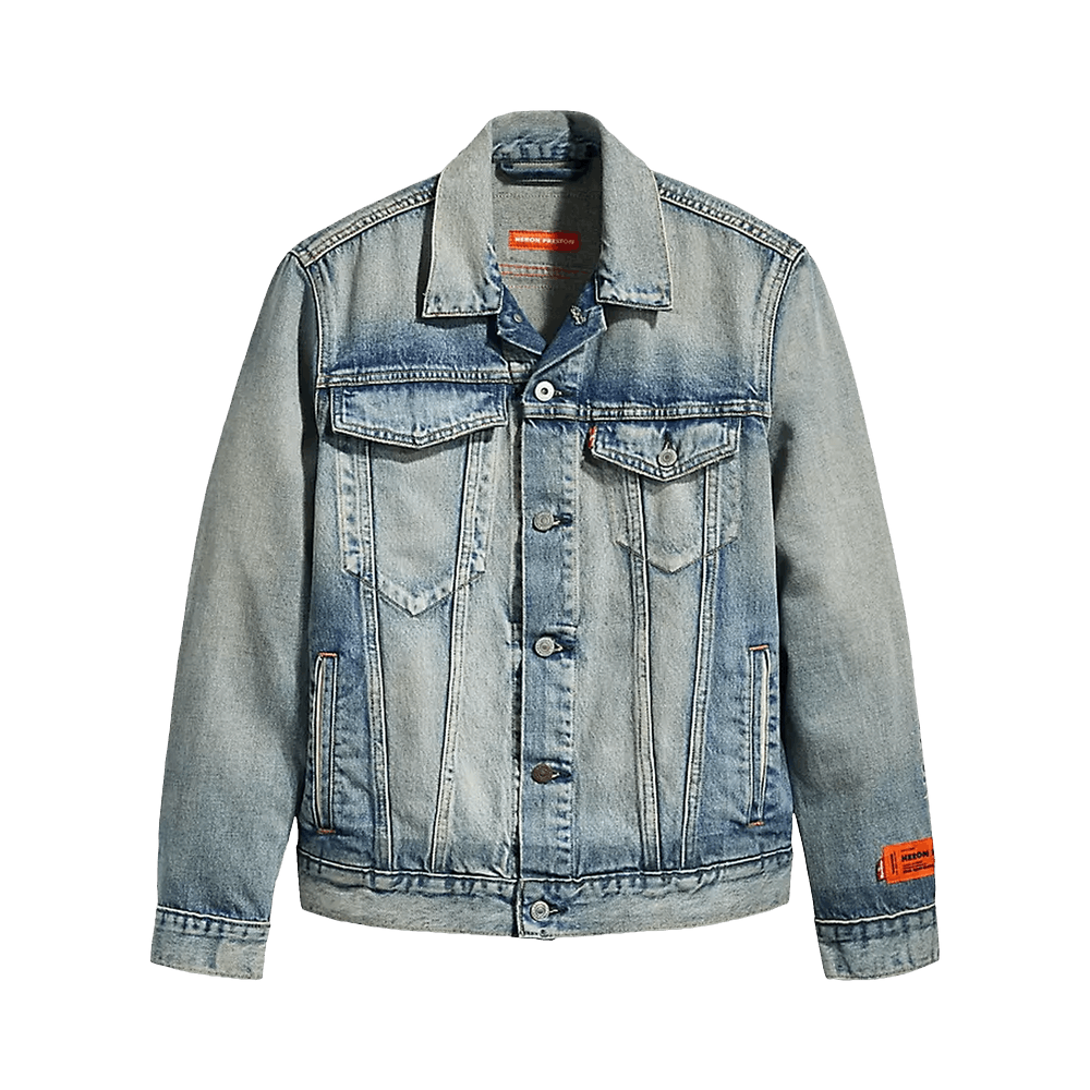 Heron preston denim jacket hot sale