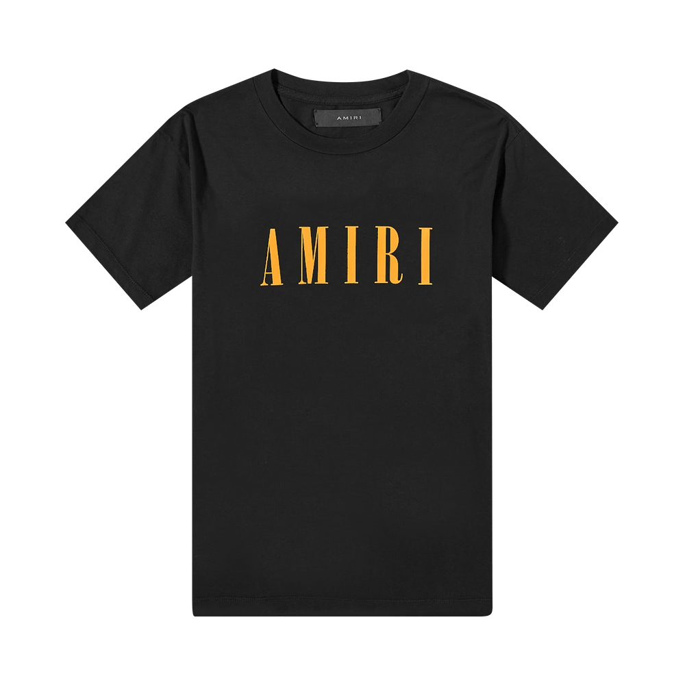 Buy Amiri Core Logo Tee 'Black/Orange' - PS22MJL001 063 BLAC
