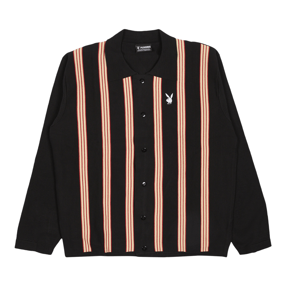 Buy Pleasures x Playboy Club Woven Cardigan Sweater 'Black