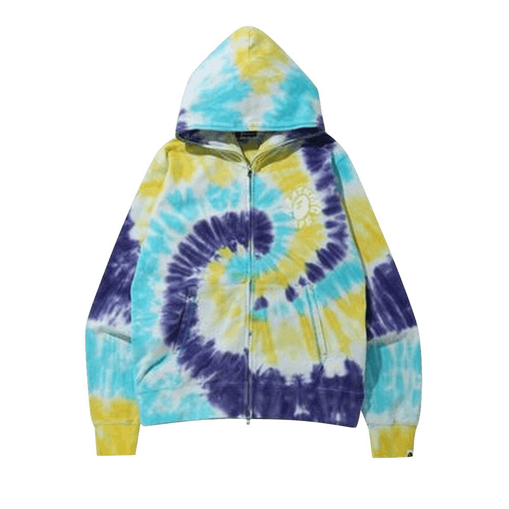 Buy BAPE Tie Dye Wide Full Zip Hoodie Multicolor 1G30 115 010 MULTICOLOR GOAT CA