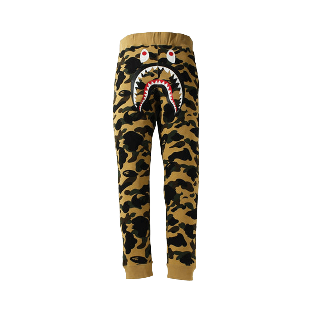 Size l BAPE 1st Camo Shark Slim Fit Sweatpants 'Yellow'