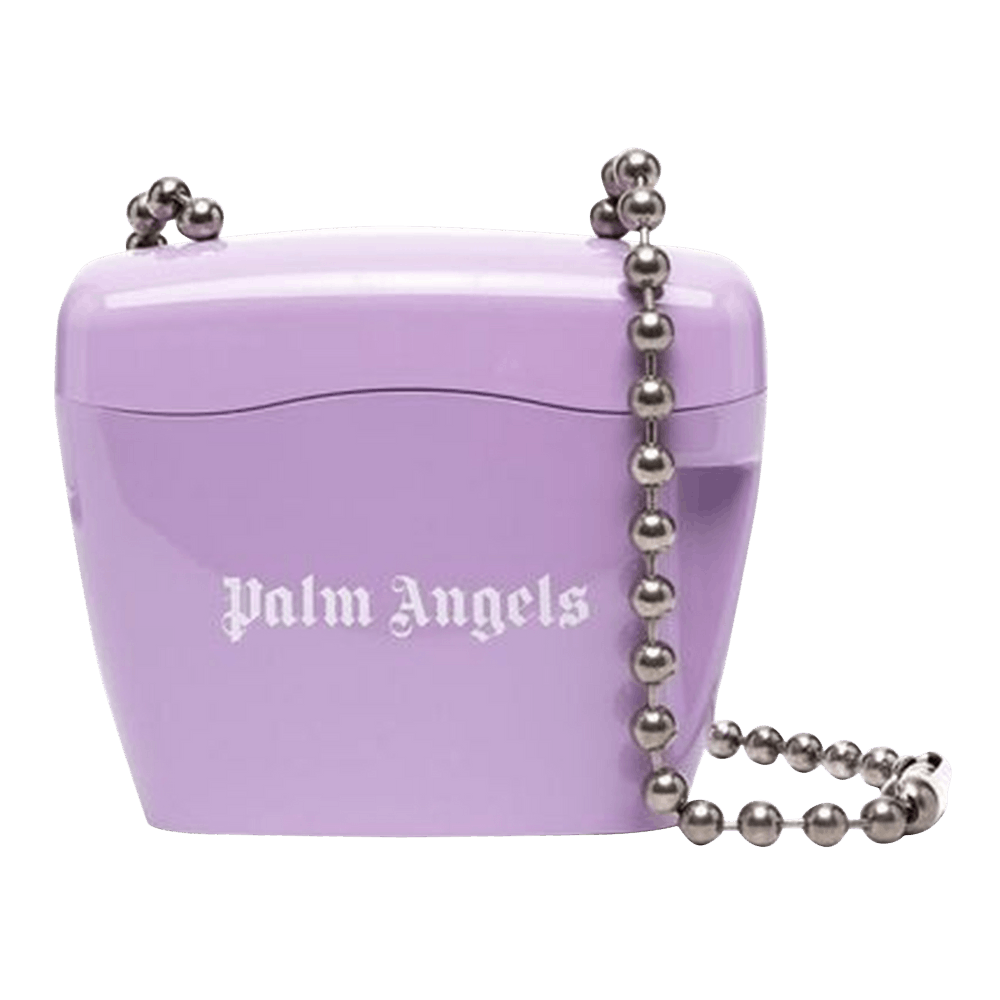 Buy Palm Angels Mini Padlock Bag Lilac White PWNQ002C99PLA0013601 GOAT