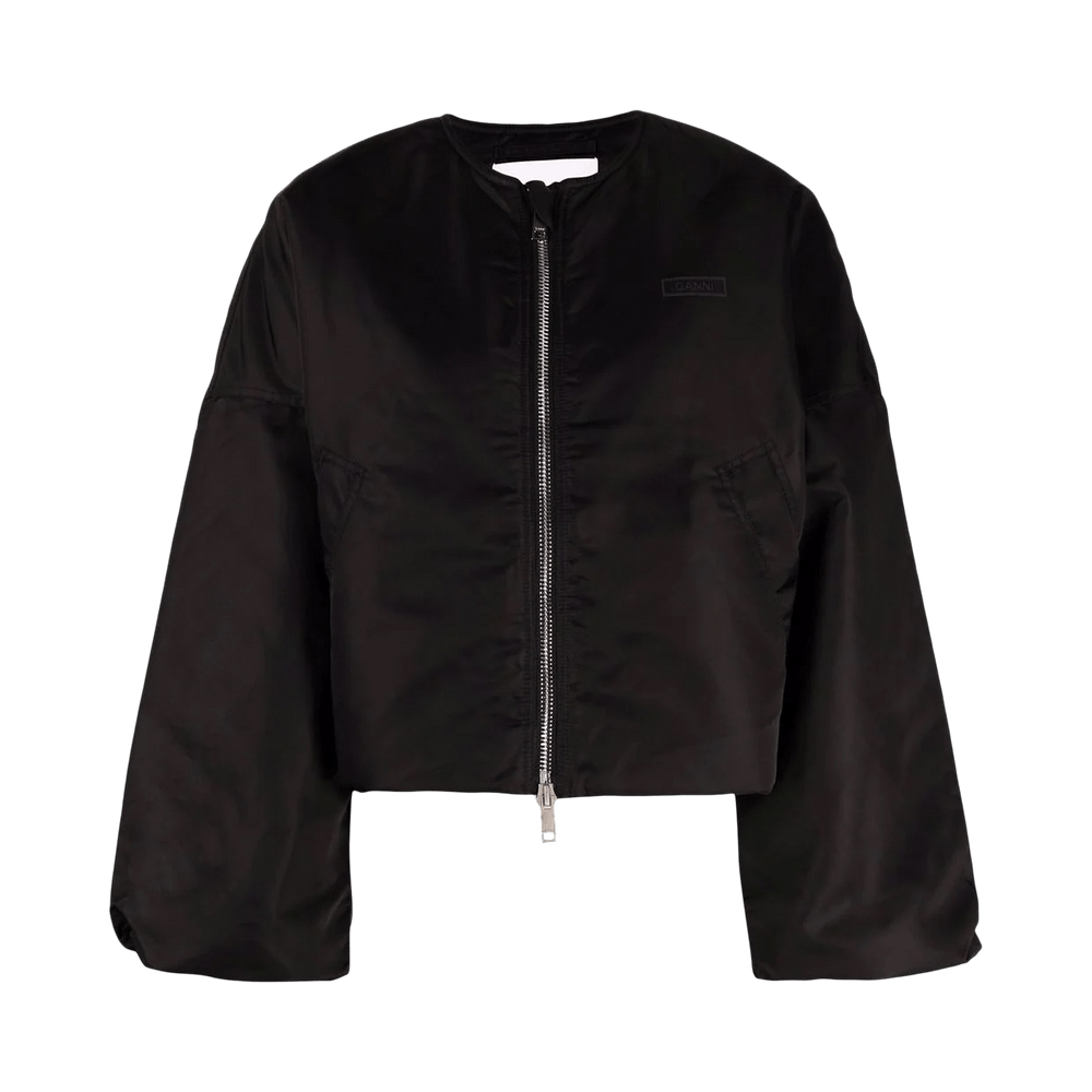 【関税&送料込】Ganni Nylon Fitted Jacket Ganni Nylon Fitted Jacket | italist