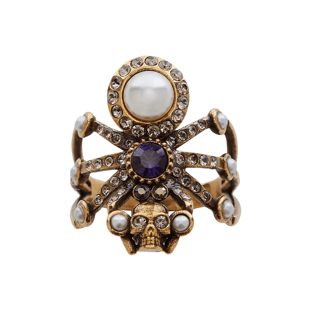 Alexander McQueen Embellished Spider Ring