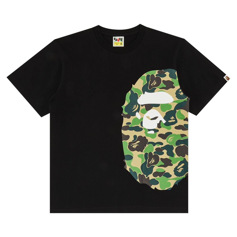 Buy BAPE ABC Side Big Ape Head Tee 'Black/Green' - 1383