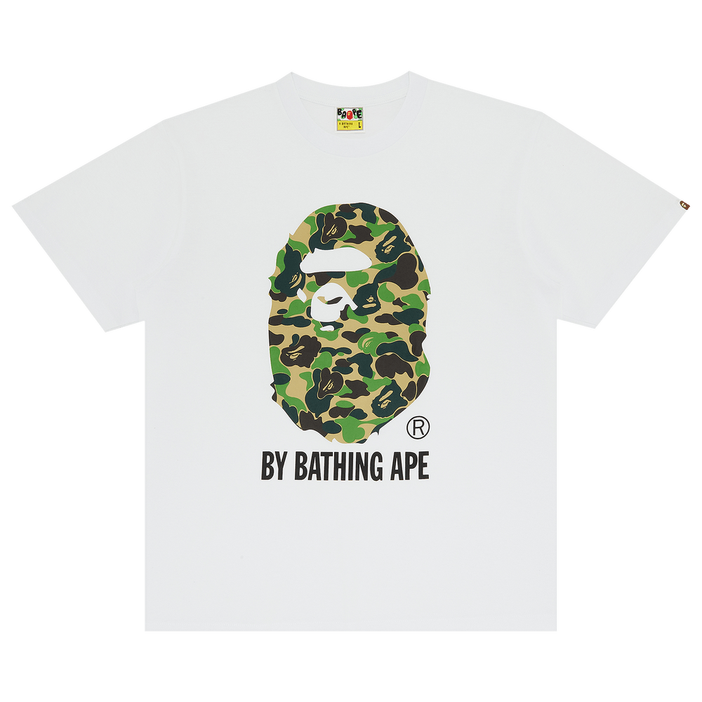 Buy BAPE ABC Camo By Bathing Tee 'White/Green' - 1F30 110