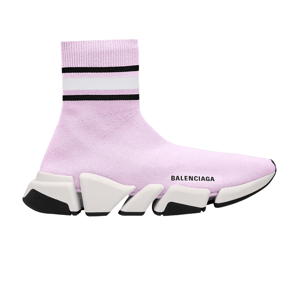 Buy Balenciaga Wmns Speed 2.0 Trainer Stripped Purple 674608 W2F60 5691 GOAT CA