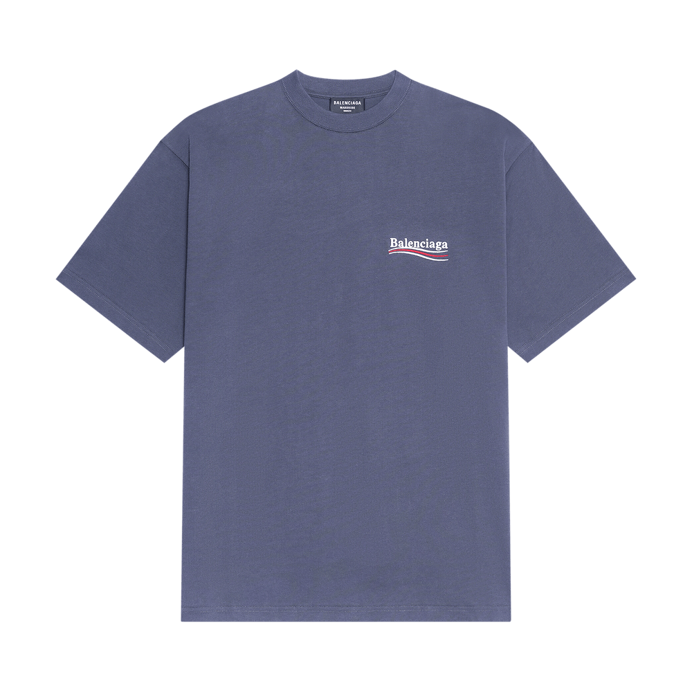 Buy Balenciaga Large Fit T-Shirt 'Dark Grey/White' - 641675