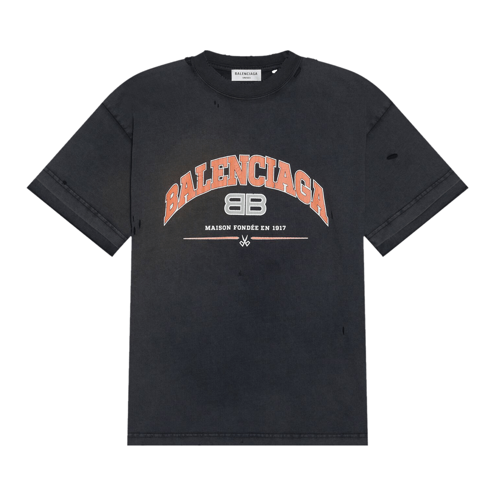 古着人気アイテム Buy Balenciaga Medium Fit T-Shirt 'Black/Orange/White ウェア