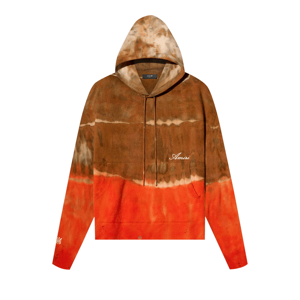 Buy Amiri Tie Dye Hoodie Orange PS22MKF047 665 ORAN GOAT