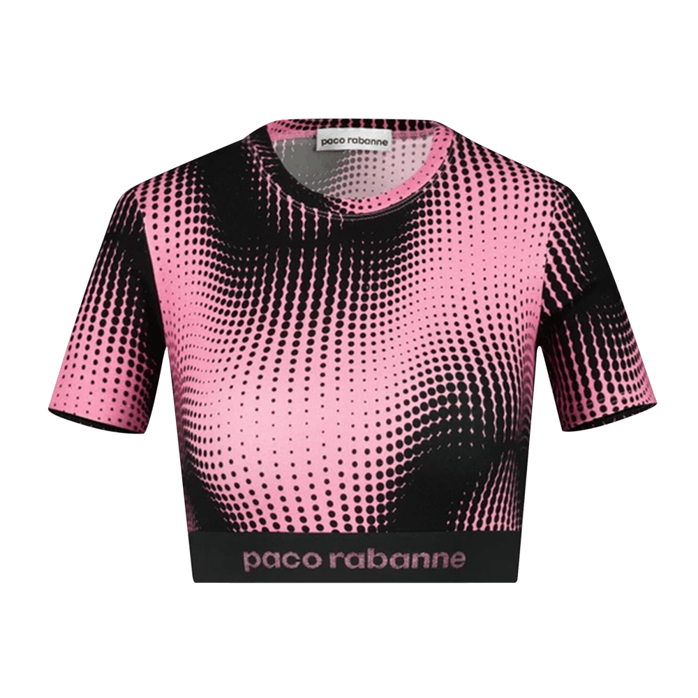 Tシャツ・カットソー PACO RABANNE Printed Stretch Viscose Top Tシャツ・カットソー PACO RABANNE Printed Stretch Viscose Top