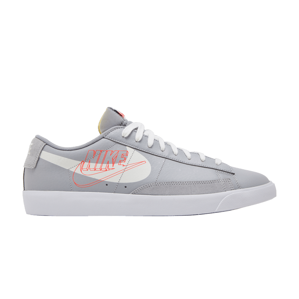 grey nike blazers low