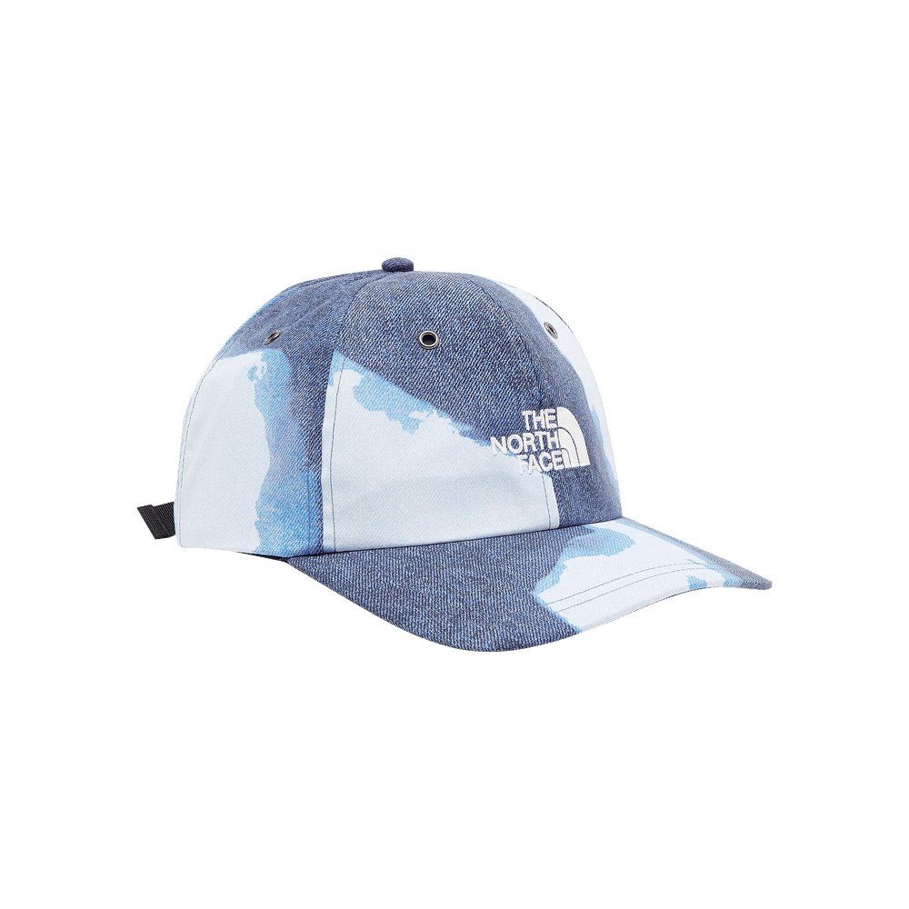 Supreme x The North Face Bleached Denim Print 6-Panel 'Indigo' | GOAT