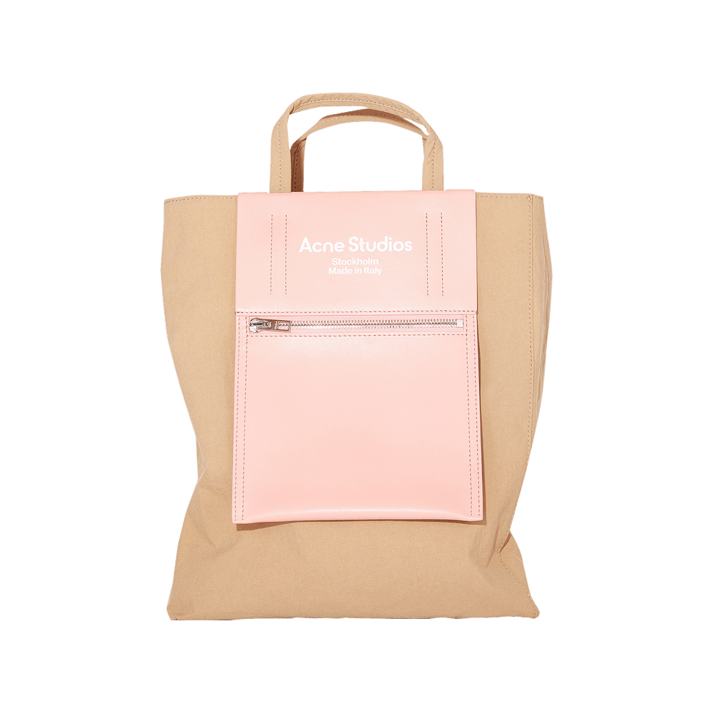 Buy Acne Studios Papery Nylon Tote Bag 'Brown/Pink' - C10069