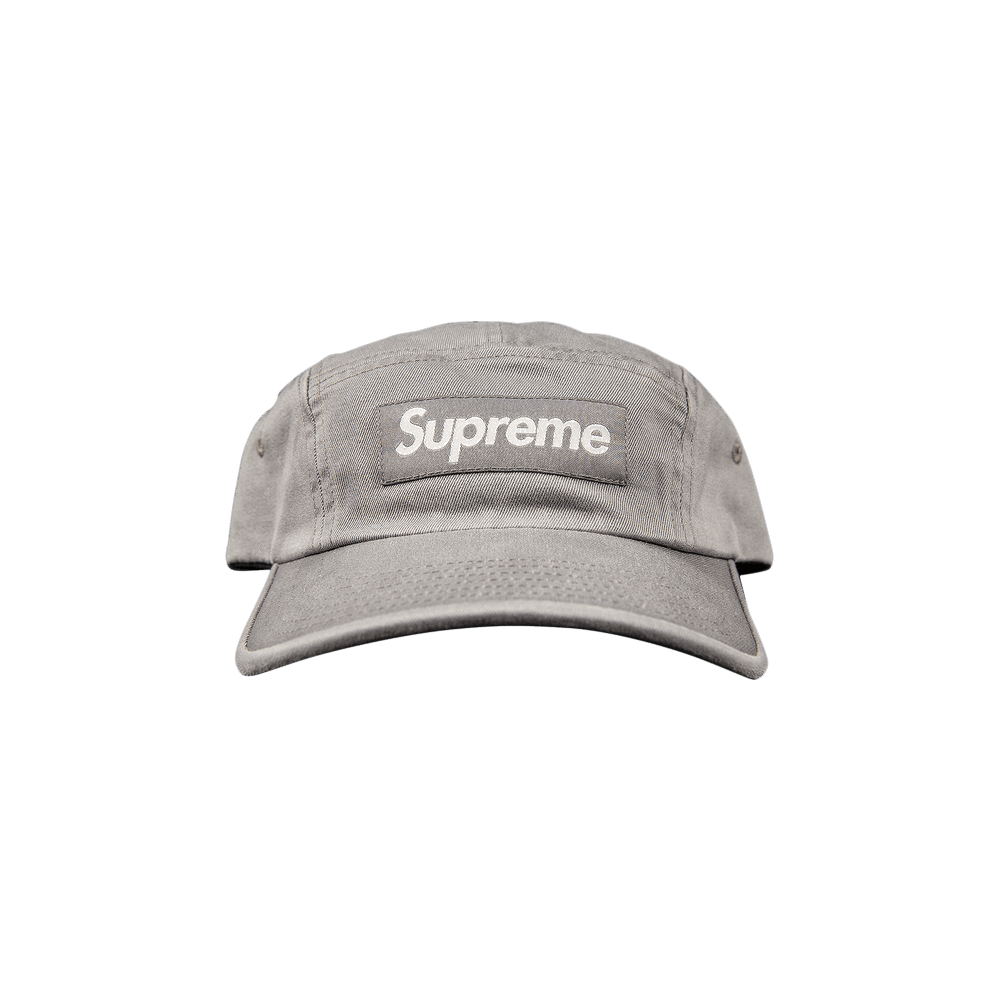Buy Supreme Washed Chino Twill Camp Cap 'Grey' - SS22H106