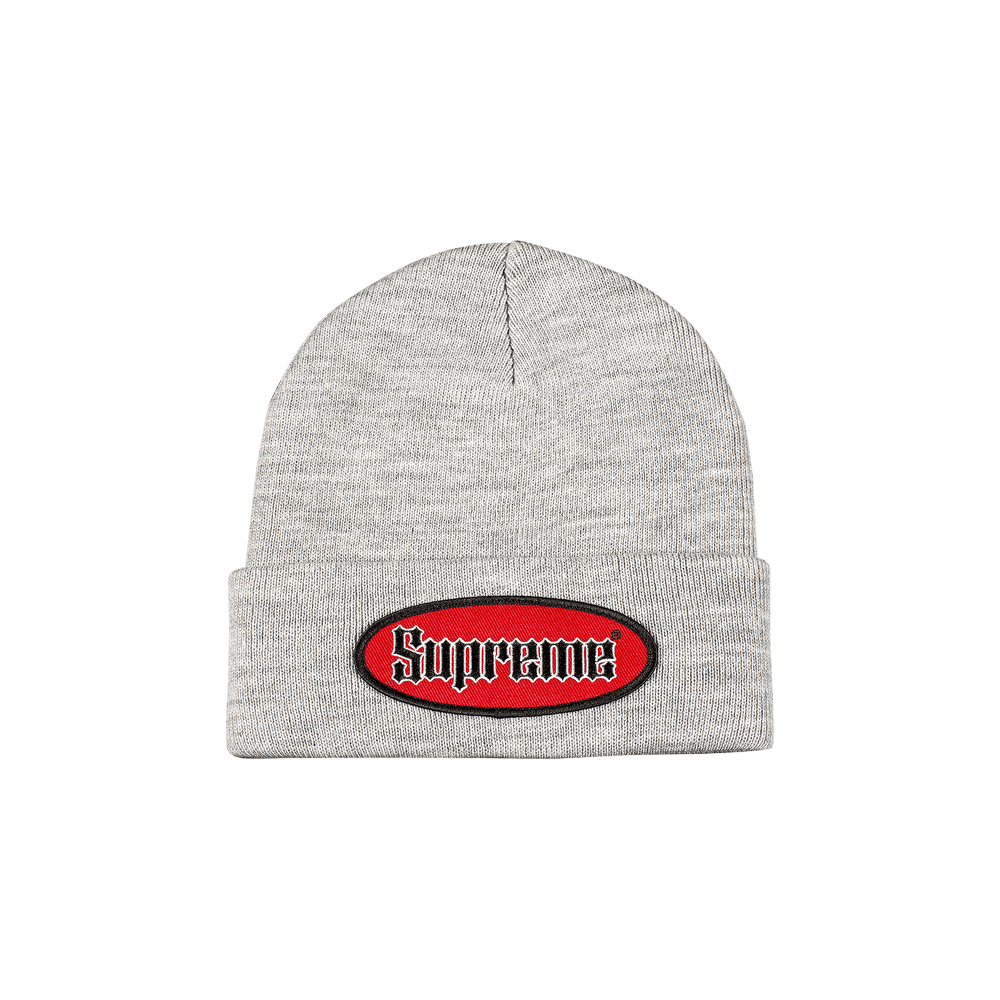 Grey supreme beanie outlet