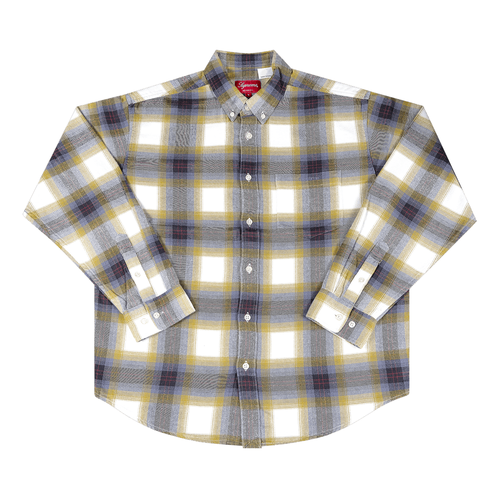 Buy Supreme Brushed Plaid Flannel Shirt 'Natural' - SS22S8 NATURAL