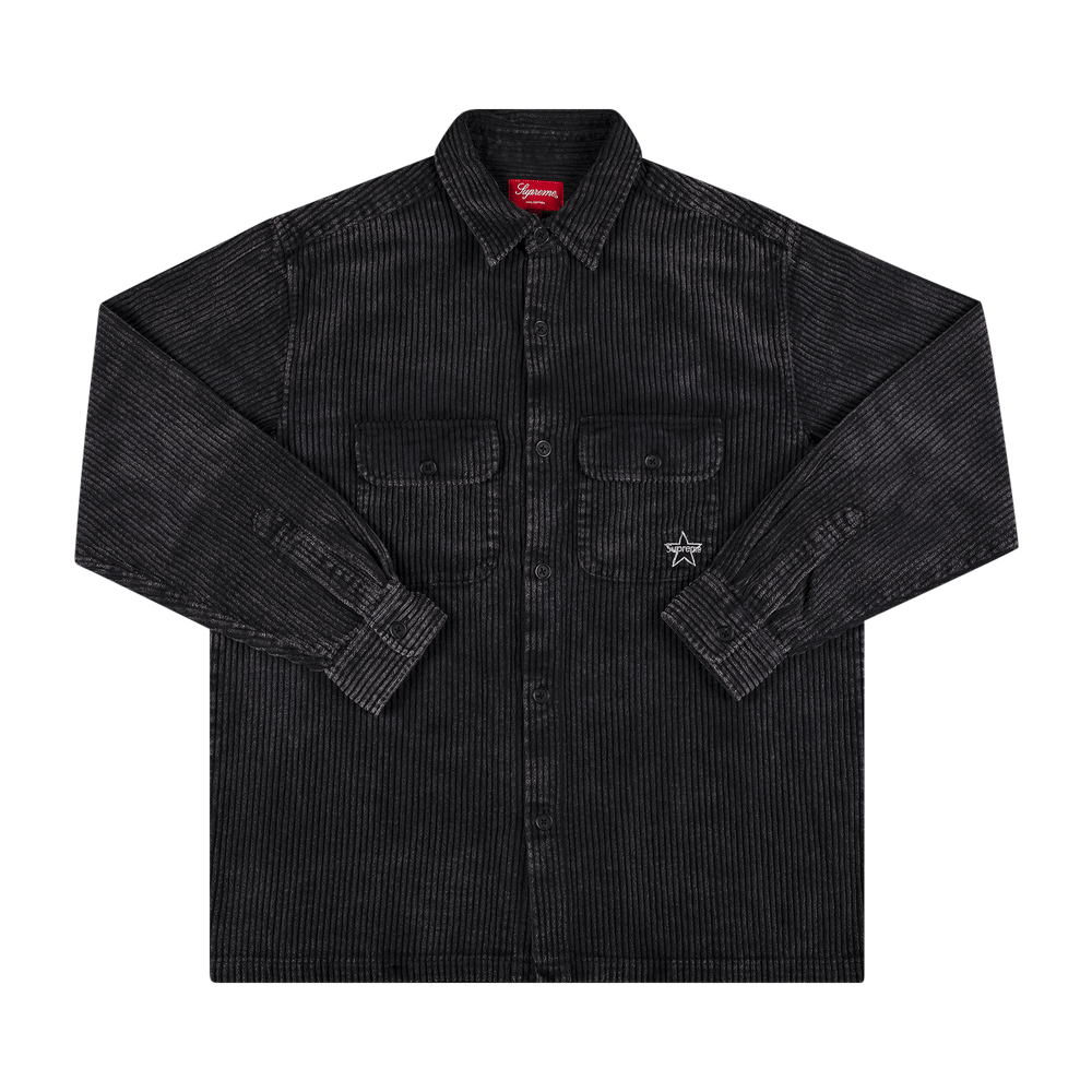 Buy Supreme Corduroy Shirt 'Black' - SS22S33 BLACK | GOAT