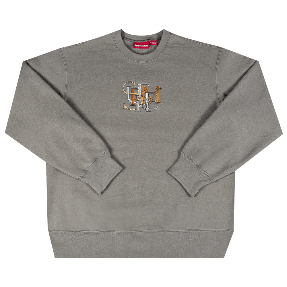 Buy Supreme Overlap Crewneck 'Light Olive' - SS22SW6 LIGHT