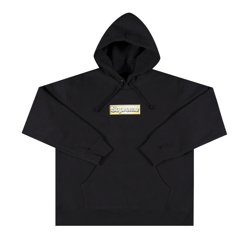 Buy Supreme Bling Box Logo Hooded Sweatshirt 'Black' - SS22SW57