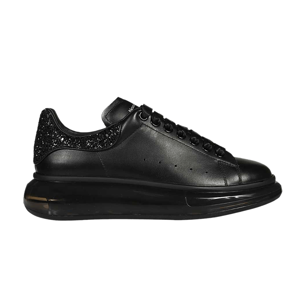 Alexander mcqueen black glitter platform sneakers clearance