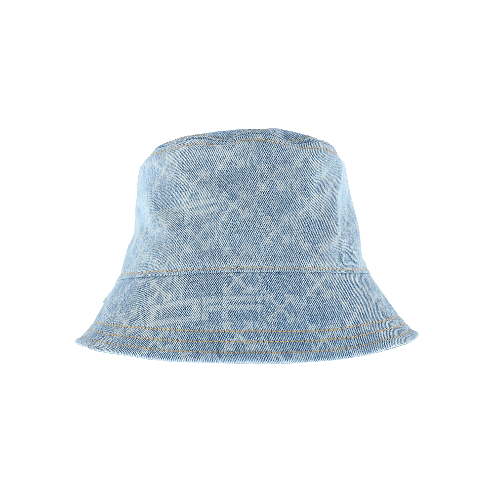 Off White Monogram Denim Bucket Hat Light Blue Li Hats Cloth ref