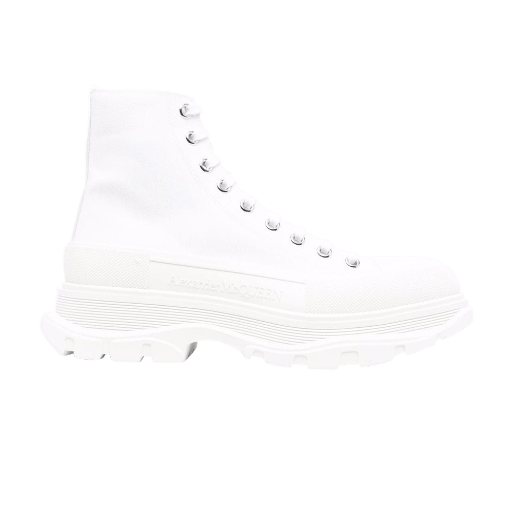 Alexander Mcqueen Tread Slick Boots 'white'