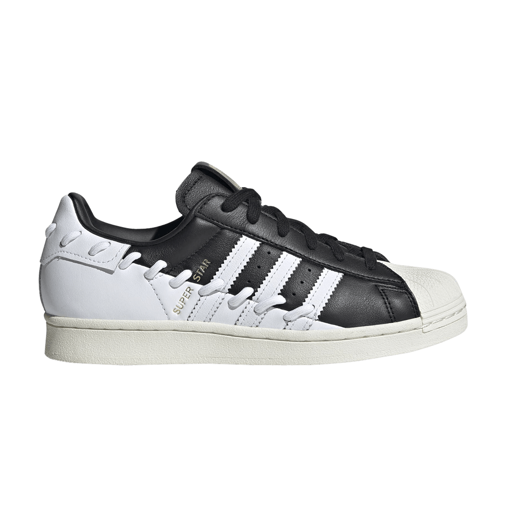 Buy Wmns Superstar 'Stitched - Black White' - GX3419 | GOAT