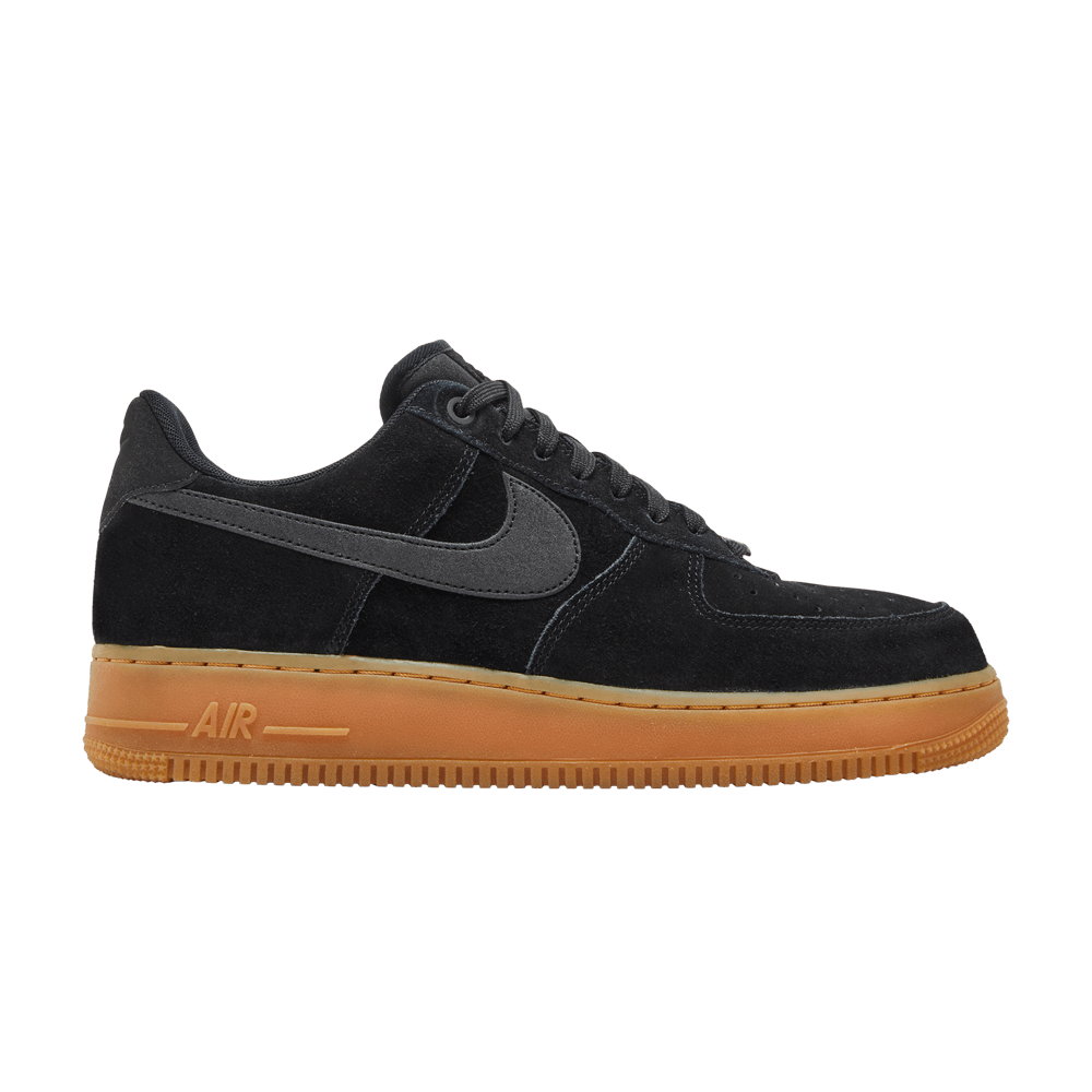 Nike Air Force 1 07 Lv8 Suede Trainers In Black Aa1117 001, $91