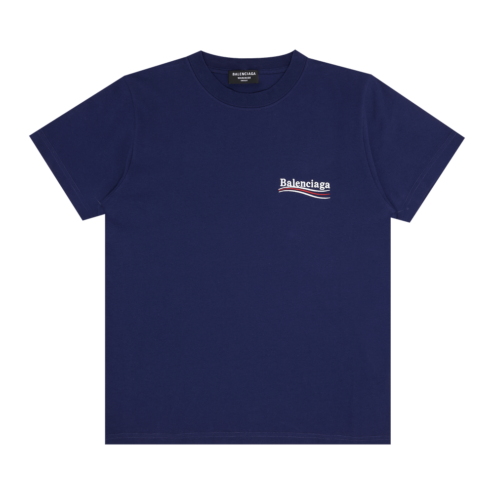 Tシャツ・カットソー BALENCIAGA Men T-shirt Blue 764235TSVC9 5002 Balenciaga New Copyright Medium Fit T-shirt Blue/White Men's
