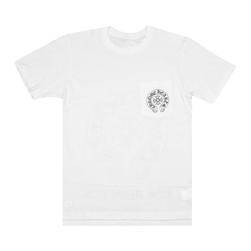 Chrome Hearts Horse Shoe Miami Logo Pocket T-Shirt White – Liquid Heat