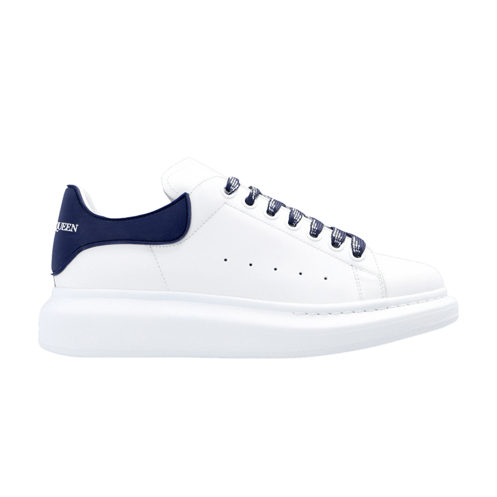 Buy Alexander McQueen Wmns Oversized Sneaker 'White Ink Blue 