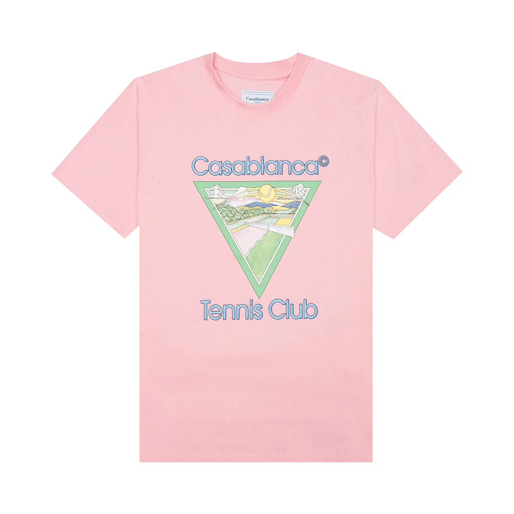 Buy Casablanca Tennis Club Icon T-Shirt 'Pink' - MS22 JTS 001T