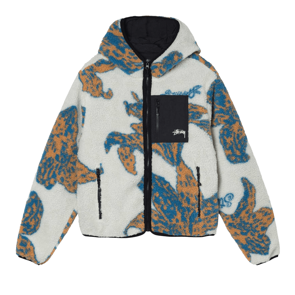 Stussy ドカジャン Stussy Spray Dye Hooded Work Jacket Orange Camo | eBay