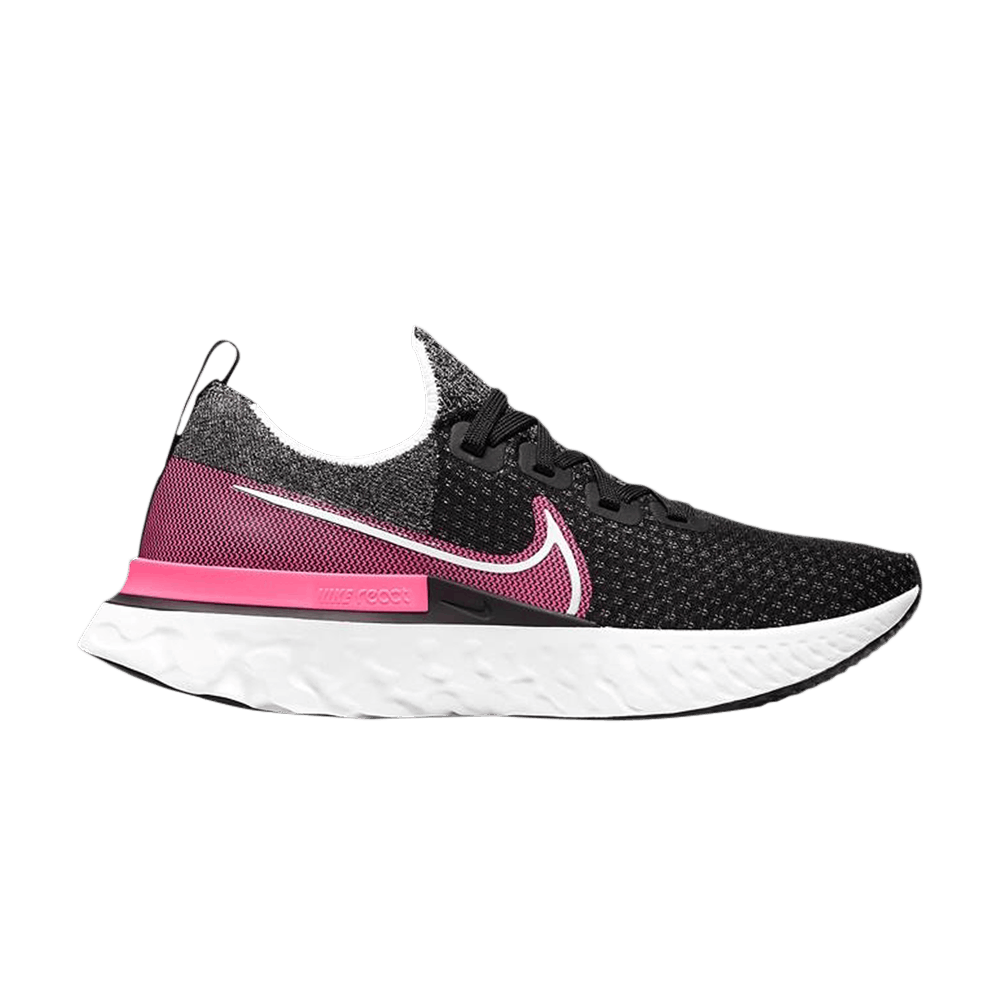 Size 10.0 Wmns React Infinity Run Flyknit Black Pink Blast