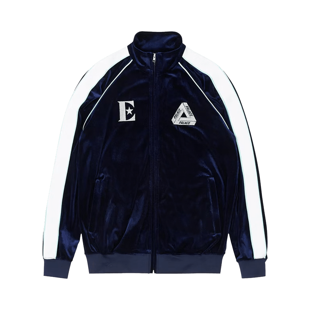 palace×elton jon トラックジャケット Buy Palace x Elton John Velour Track Top 'Navy' - P21CS258 | GOAT