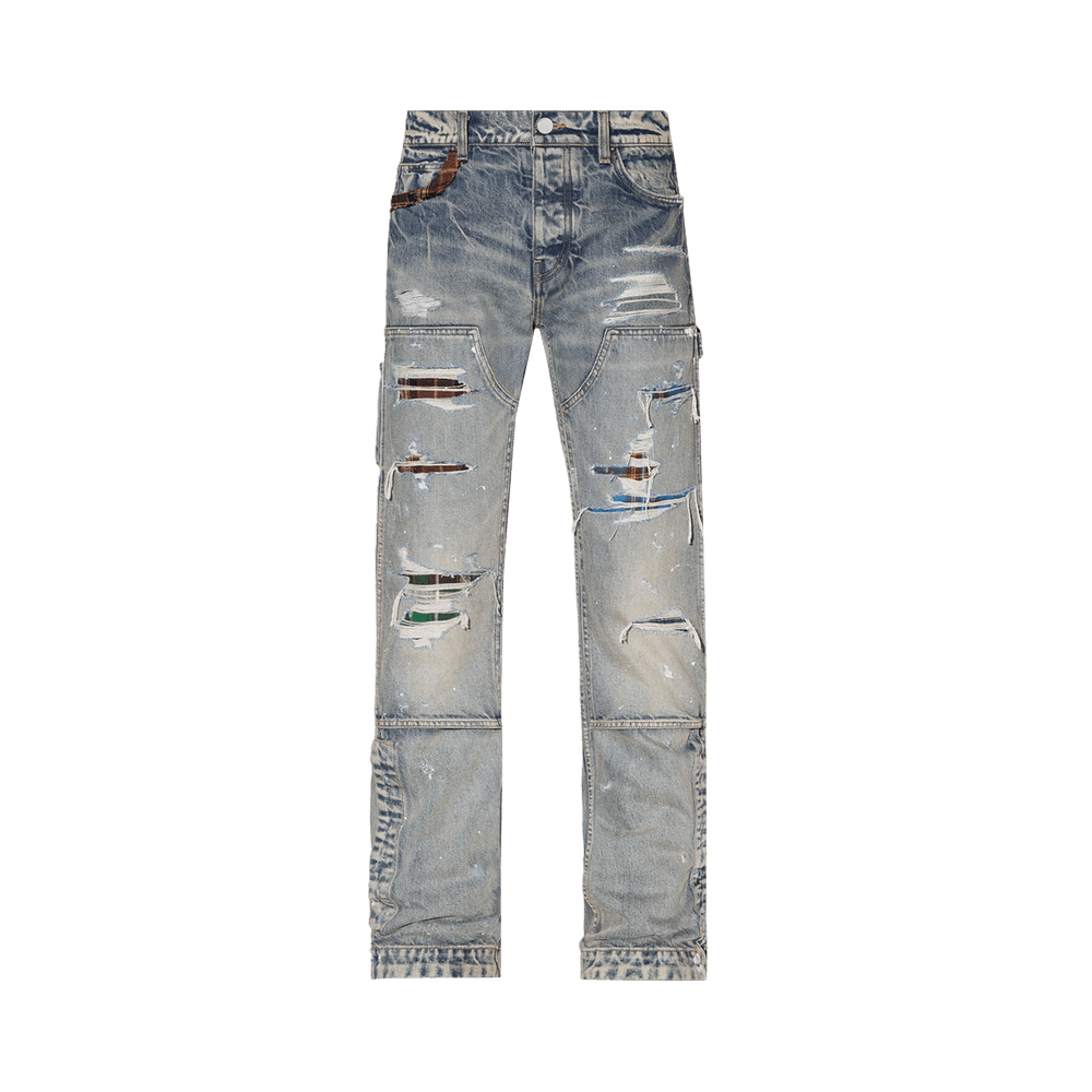 【惜譲3】COMOLI carpenter's indigo blue PJKU00533ASCU CROPPED SCURO S351 dark blue denim | Calliope