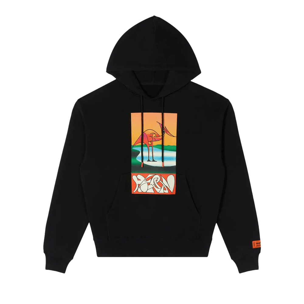 Heron preston orange hoodie on sale