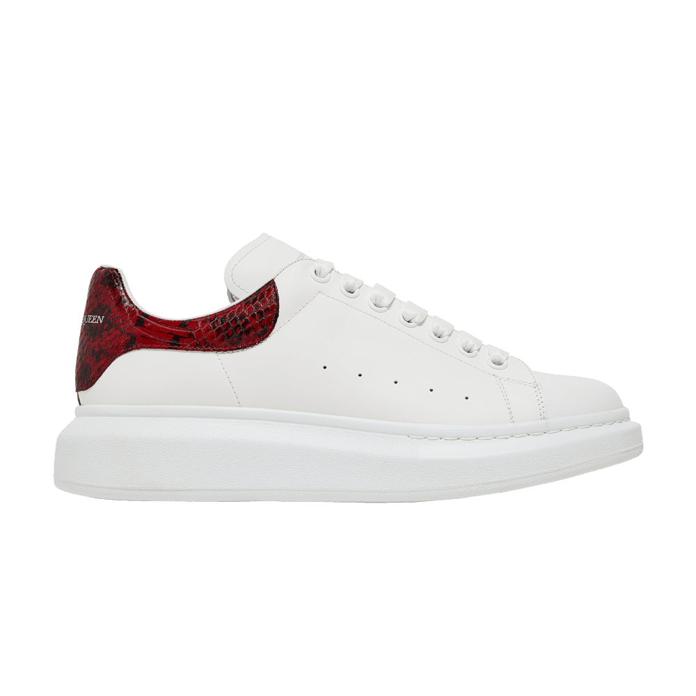 Buy Alexander McQueen Oversized Sneaker White Red Python 553680 WHVIN 9093 GOAT