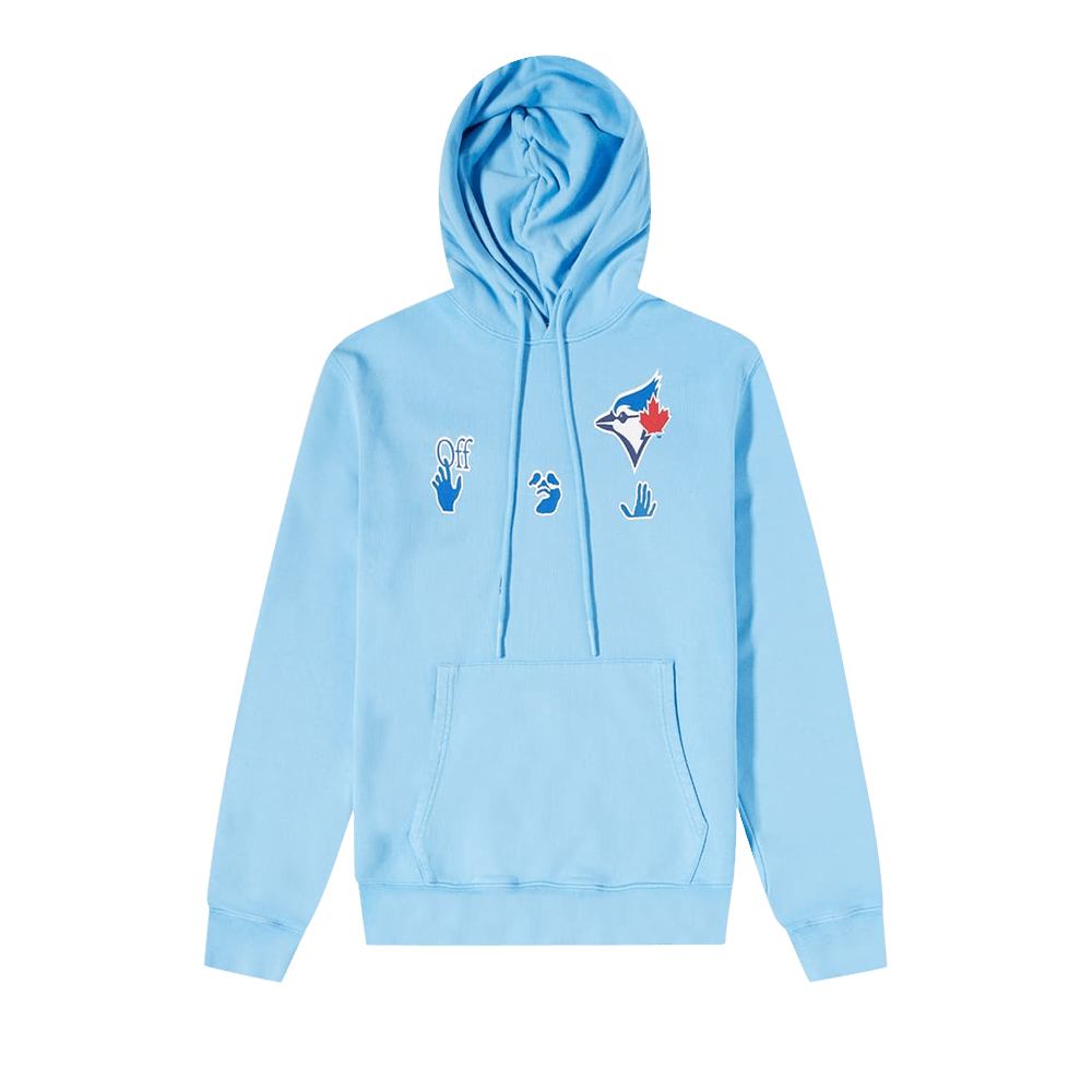 Chicago Cubs MLB Express Twill Logo Hoodie - Light Blue by Bulletin - Cotton/Polyester Blend - Size Large - SportBuff