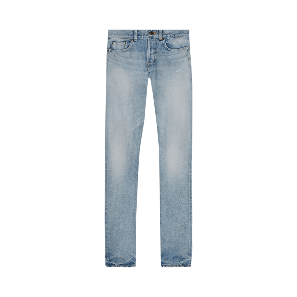 SAINT LAURENT サンローラン 597052 YR888 デニム ルーズフィットジーンズ（ブルービートデニム） | Saint Laurent