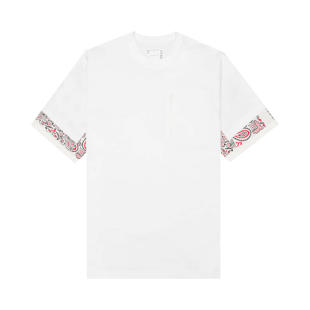 sacai / 22SS/Bandana Print T-Shirt/Tシャツ/1/コットン/WHT/22-02697M Buy Sacai Bandana Print T-Shirt 'White' - 22 02697M 101 | GOAT